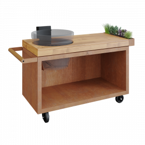 OFYR Kamado Table Corten 135 PRO Teak Wood KJ