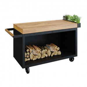 OFYR Mise en Place Table PRO Black 135 Teak Wood