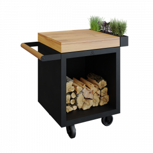 OFYR Mise en Place Table PRO Black 65 Teak Wood